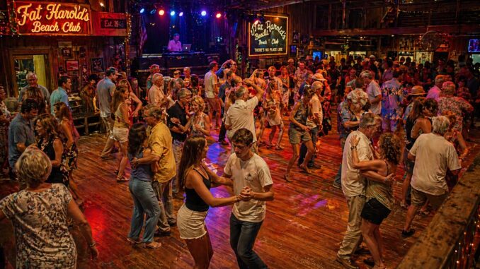 Fat Harold's Beach Club at 212 Main Street on Ocean Drive in North Myrtle Beach SC — home of the shag dance
