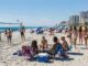 Students enjoying a sunny day on the beach at Ocean Drive in North Myrtle Beach SC
